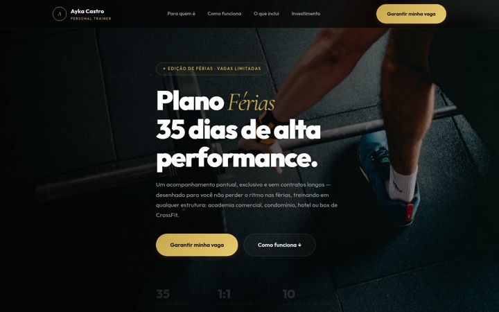 Screenshot of aykacastro.com.br