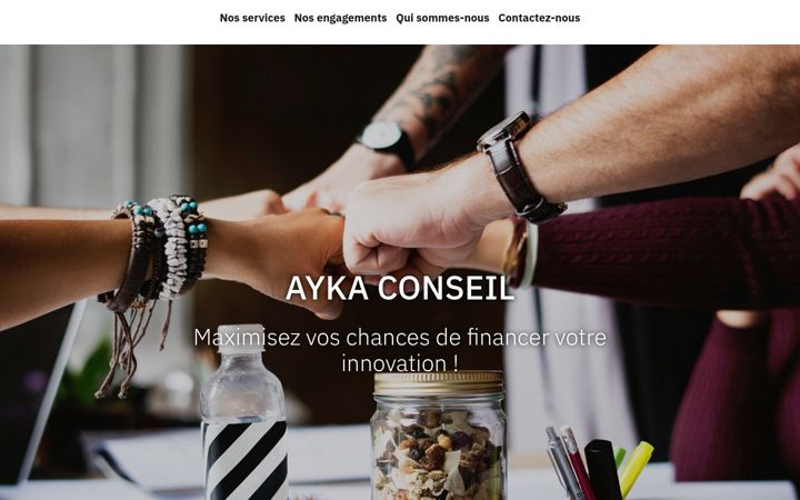 Screenshot of aykaconseil.fr