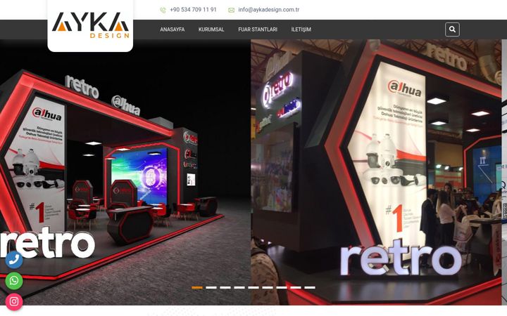 Screenshot of aykadesign.com.tr