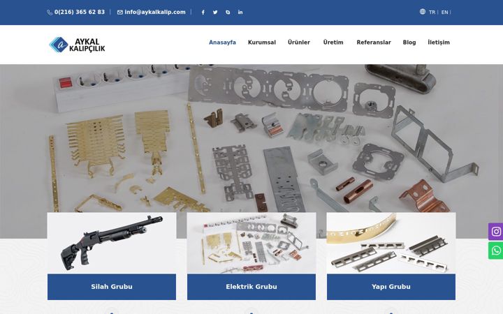 Screenshot of aykalkalip.com