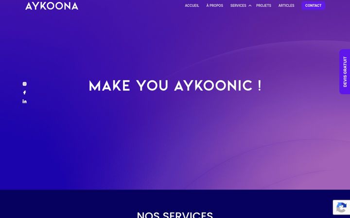 Zrzut ekranu aykoona.fr
