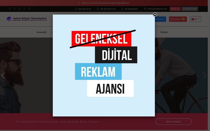 Screenshot of aykutbilisim.com