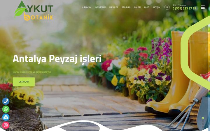 Screenshot of aykutbotanik.com