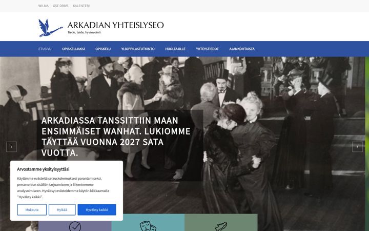 Skärmbild av ayl.fi