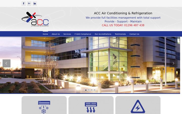 Screenshot of aylesburyclimatecontrol.co.uk