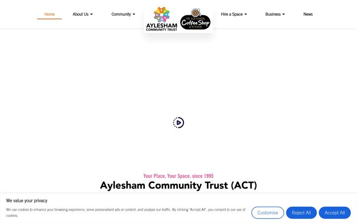 Screenshot of aylesham.org.uk