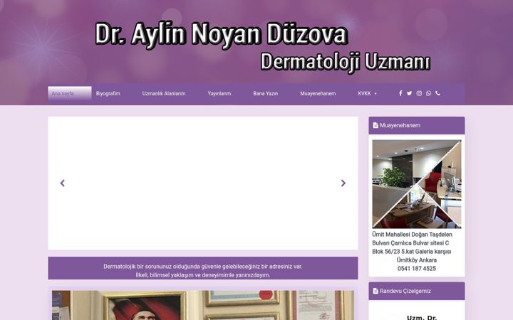 Screenshot of aylinnoyanduzova.com
