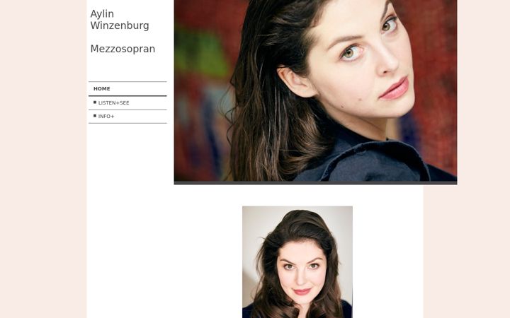 Screenshot of aylinwinzenburg.com