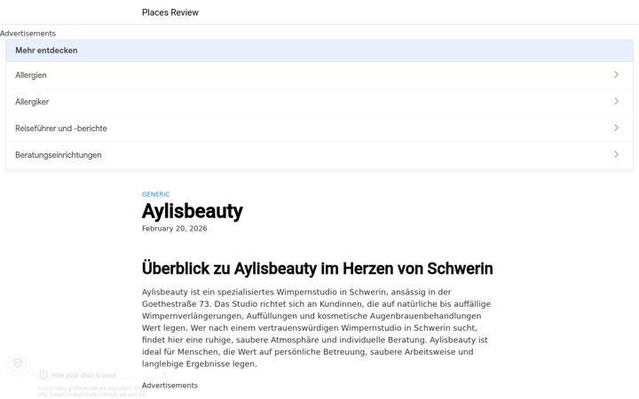 Screenshot of aylisbeauty.de