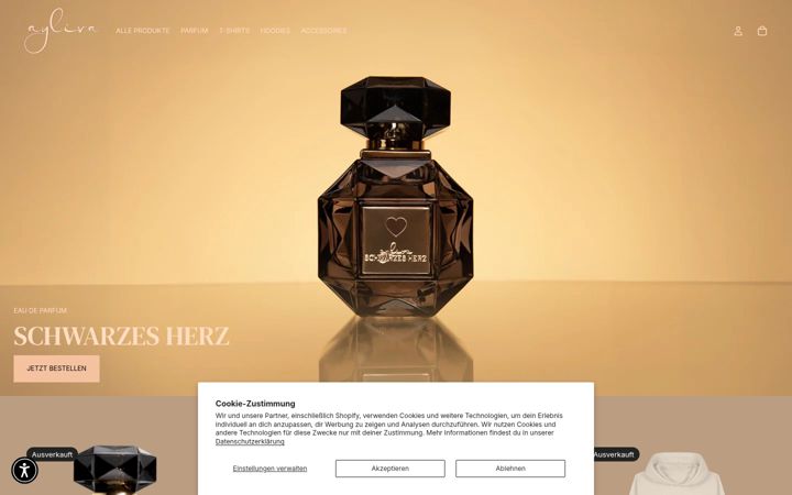 Ekrano kopija ayliva-shop.de