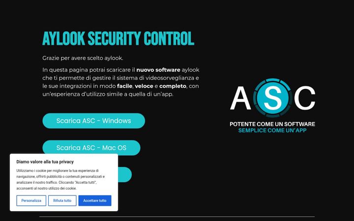 Screenshot of aylooksecuritycontrol.it