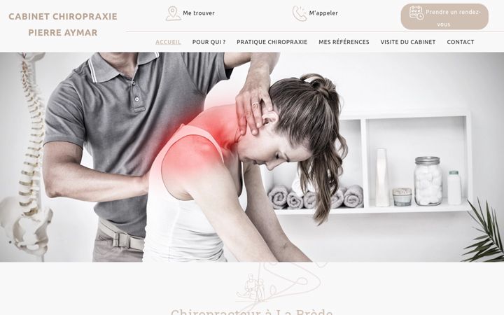 Screenshot of aymar-chiropraxie.fr