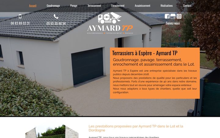 Screenshot of aymardtp.fr