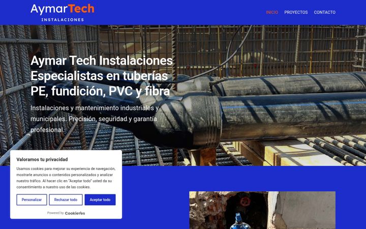 Screenshot of aymartech.es