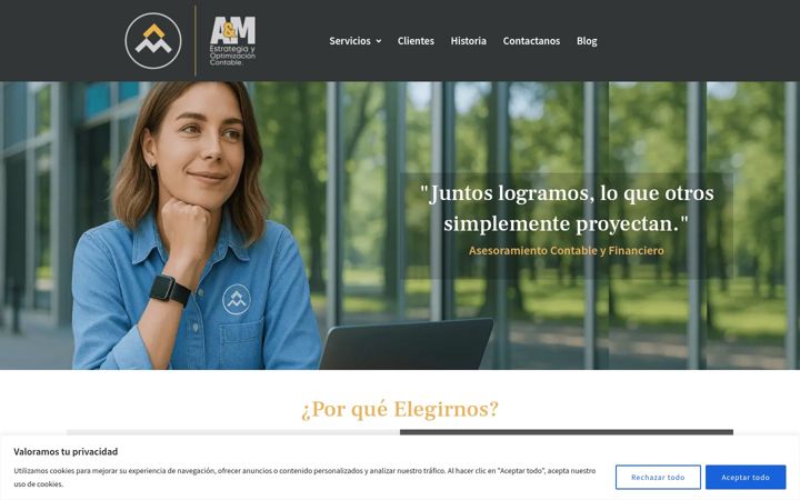 Screenshot of aymasesoriasempresariales.com