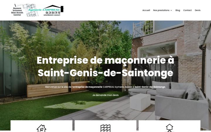 Screenshot of aymeric-carpreau.fr