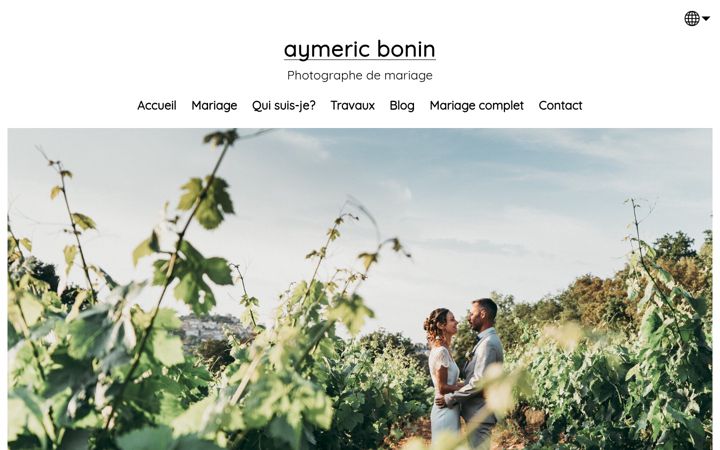 Screenshot of aymericboninphotographe.com