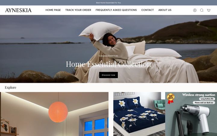 Screenshot of ayneskia.com