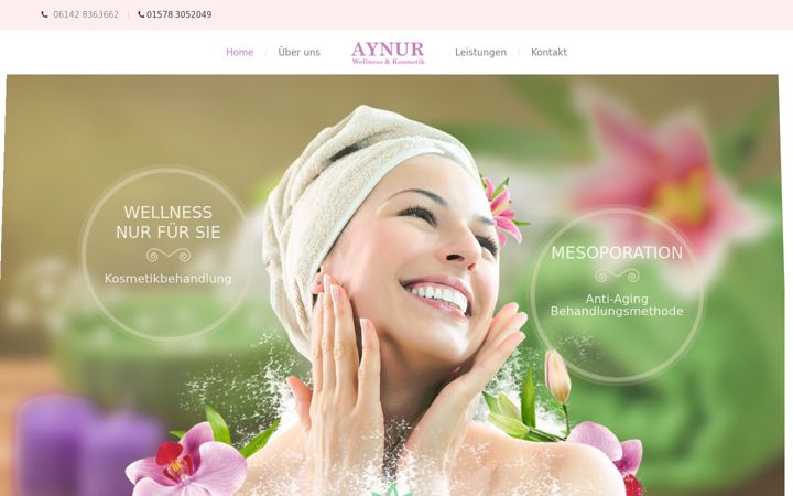 Screenshot of aynur-kosmetik-raunheim.de