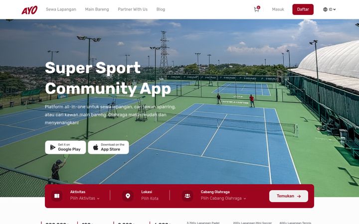 Screenshot of ayo.co.id