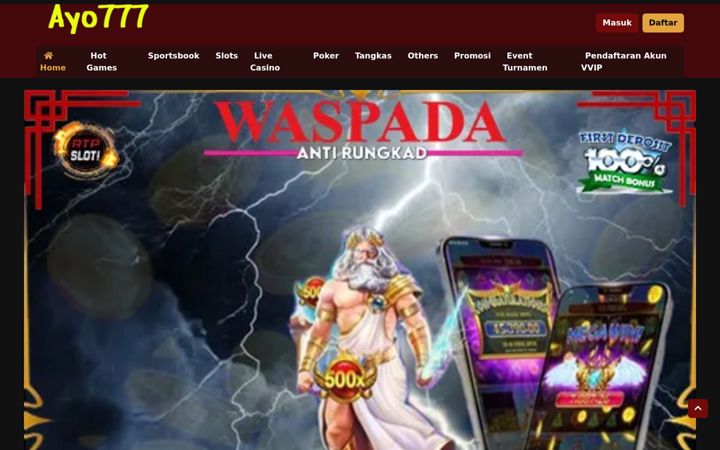 Screenshot of ayo777slot.com
