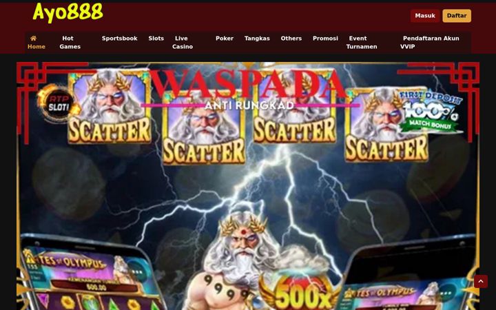 Screenshot of ayo888slot.com