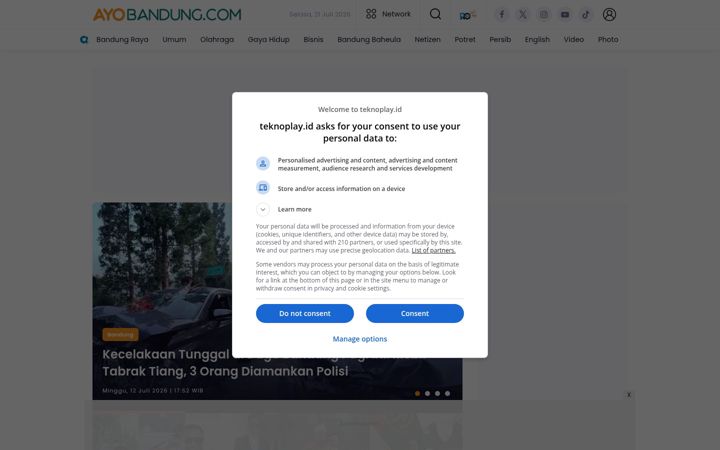 Screenshot of ayobandung.com