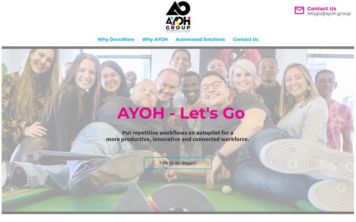 Screenshot of ayoh.group