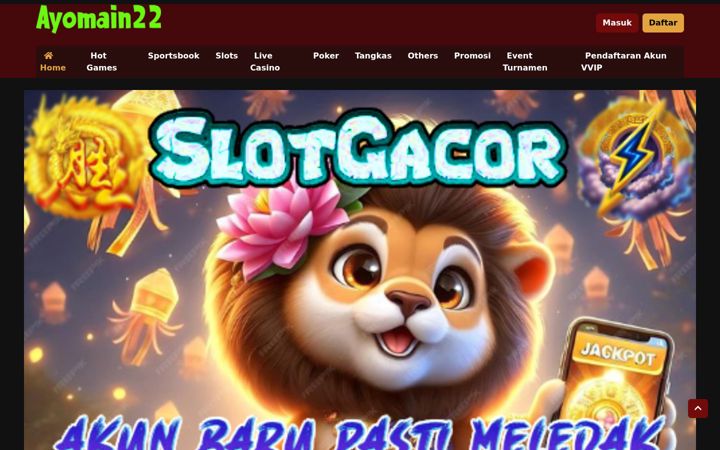 Screenshot of ayomain22.com