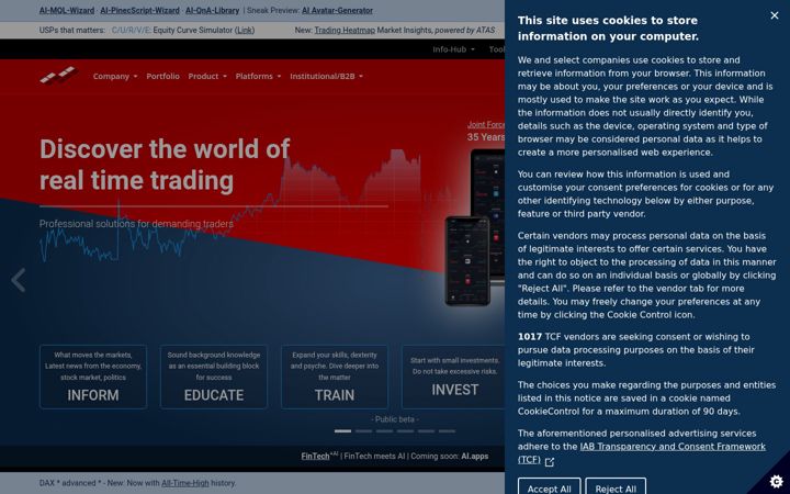 Screenshot of ayondo.com