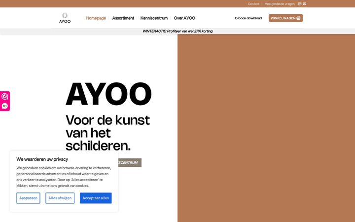 Screenshot of ayoo.nl