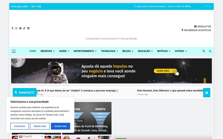 Screenshot του ayoola.blog.br