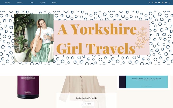 Screenshot of ayorkshiregirltravels.com
