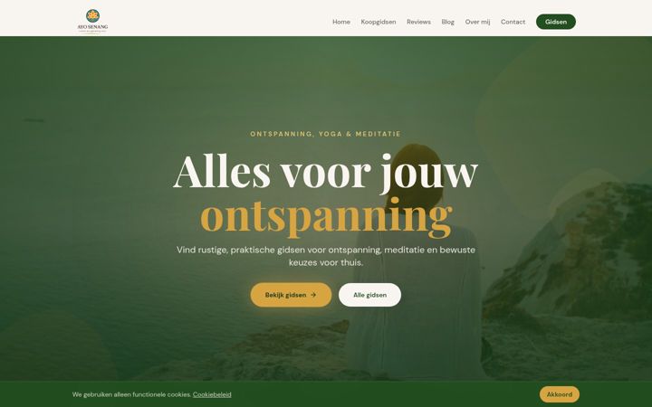 Screenshot of ayosenang.nl