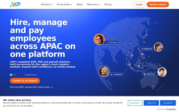 Screenshot of ayp-group.com