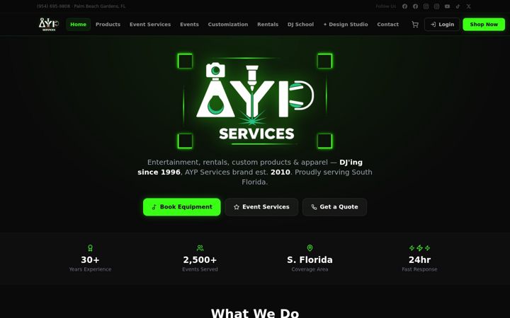 Screenshot of ayp-services.com