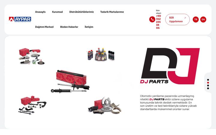 Screenshot of ayparotomotiv.com.tr