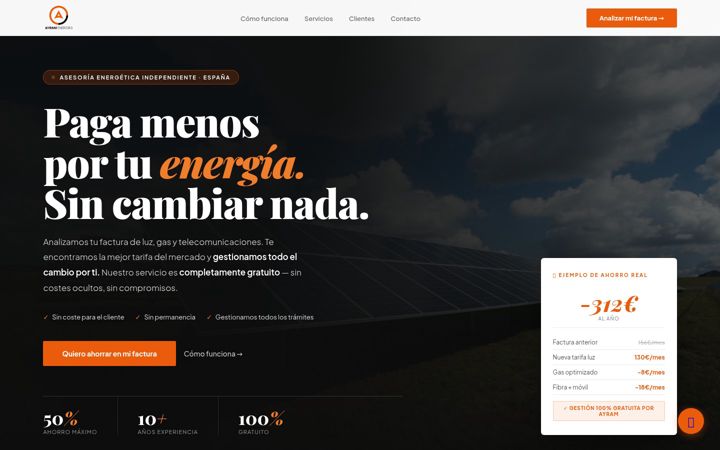 Screenshot of ayramenergias.com