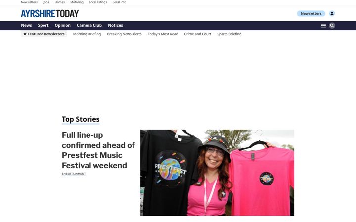 Screenshot of ayrshire-today.co.uk
