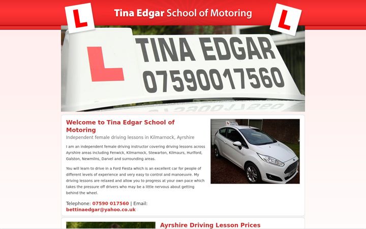 Screenshot of ayrshiredrivinglessons.co.uk