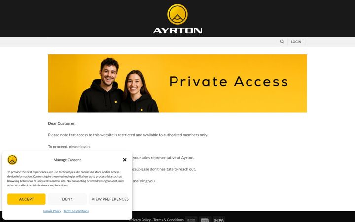 Screenshot of ayrton.store