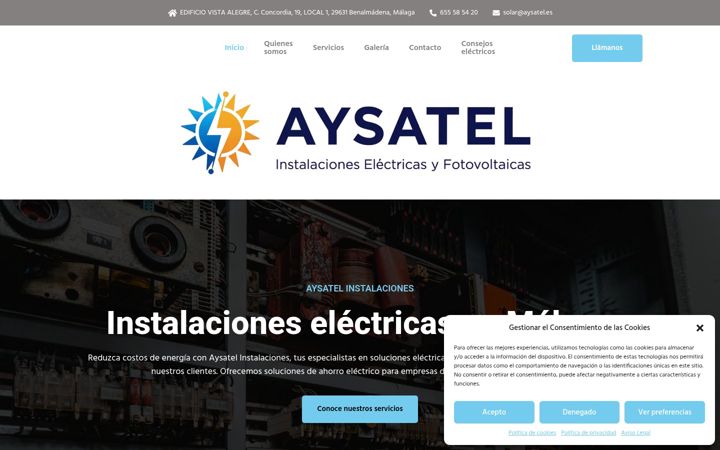 Skjermbilde av aysatel.es