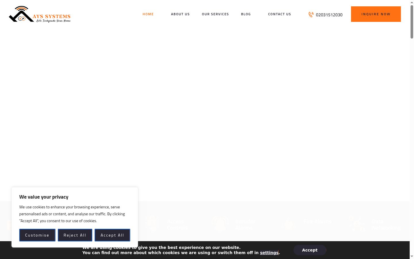 Screenshot tal-banner tal-kunsens muri qabel kwalunkwe interazzjoni