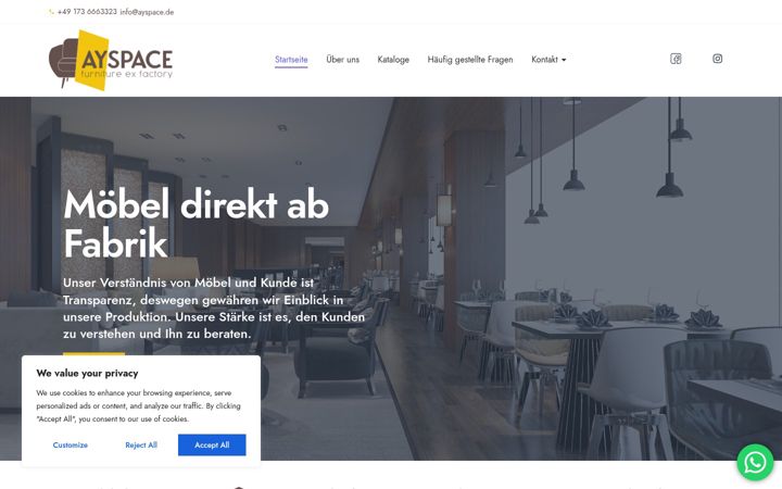 Screenshot of ayspace.de