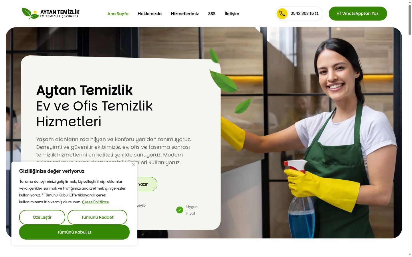 Screenshot tal-banner tal-kunsens muri qabel kwalunkwe interazzjoni