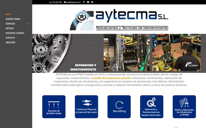 Skjermbilde av aytecma.es