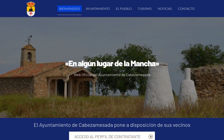 Screenshot of aytocabezamesada.es