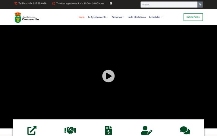 Screenshot of aytocamarenilla.org