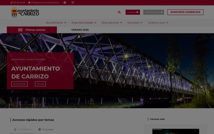 Screenshot of aytocarrizo.es