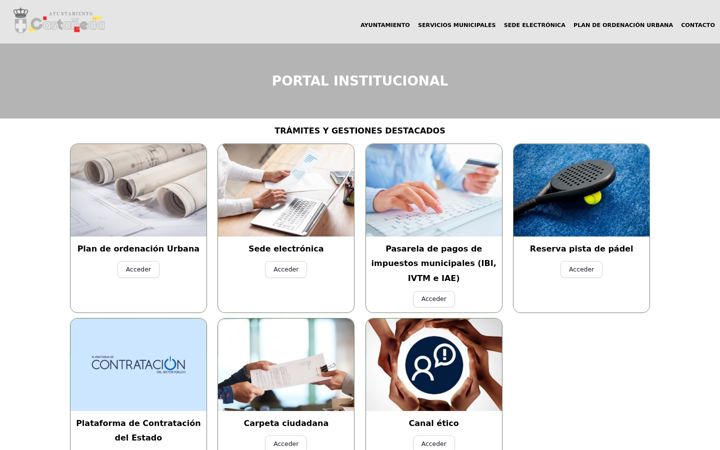 Screenshot of aytocastaneda.com